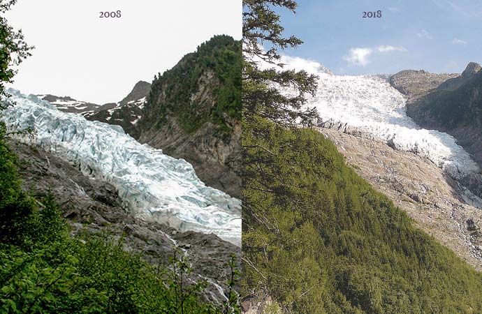 Image evolution-glacier-fonte-des-glaces Classe de découverte Côté Découvertes