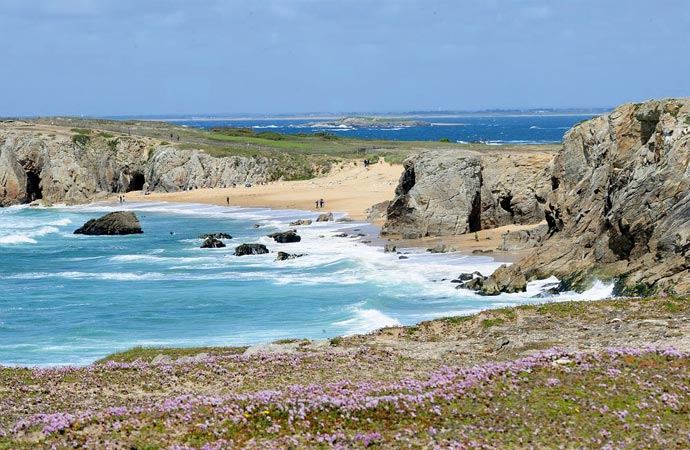 Image paysage côte Morbihan Carnet de Voyage classe de découverte Côté Découvertes