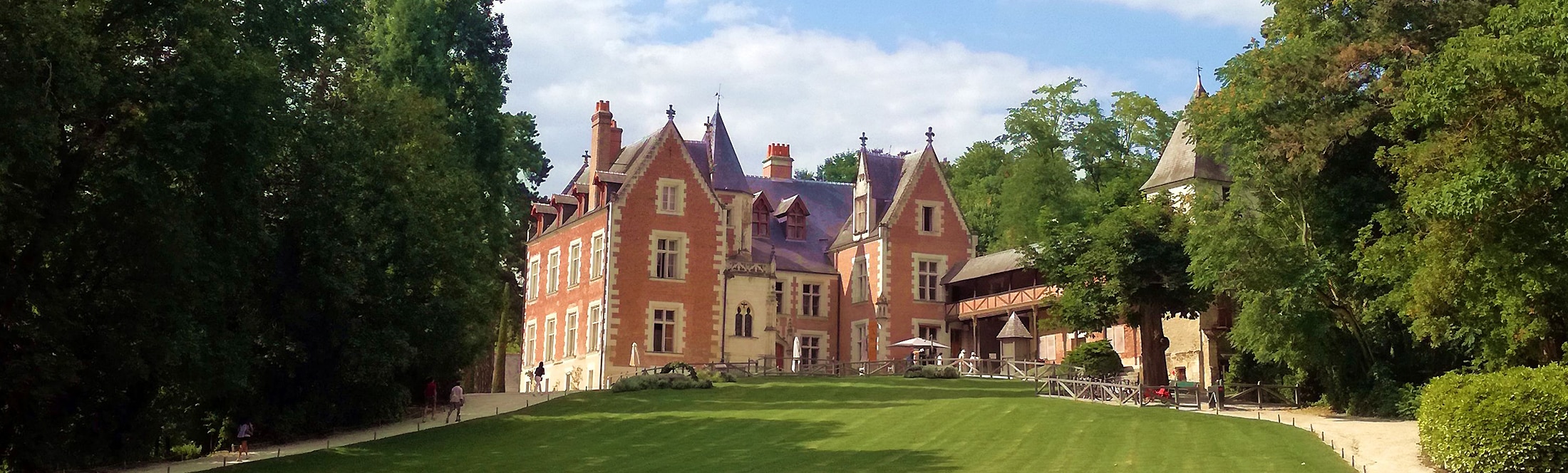 Château du clos lucé vue du parc