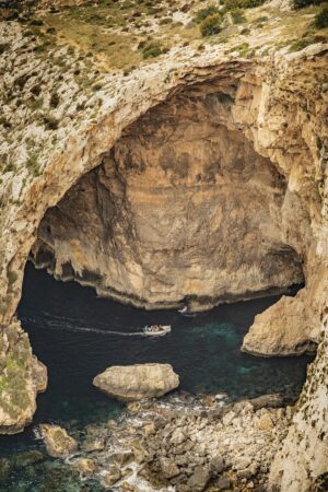 grotte bleu à malte visite en bateau voyages scolaires à Malte